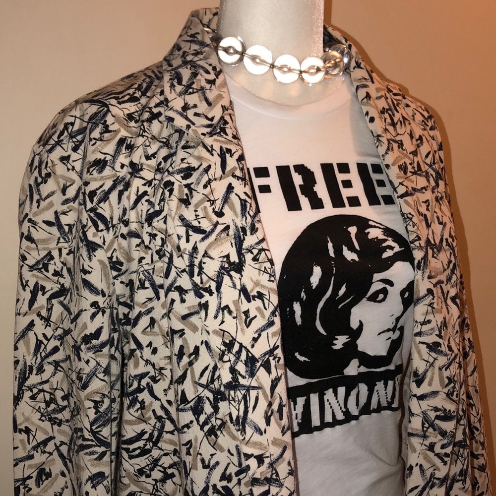 Vintage Abstract Blazer